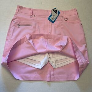 GG Blue Linx Skort pink lined Golf or Tennis skort w/white shorts NWT Sz-8. U9
